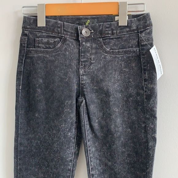 NWT G21 Black Acid Wash Jeggings size XS - Picture 3 of 7